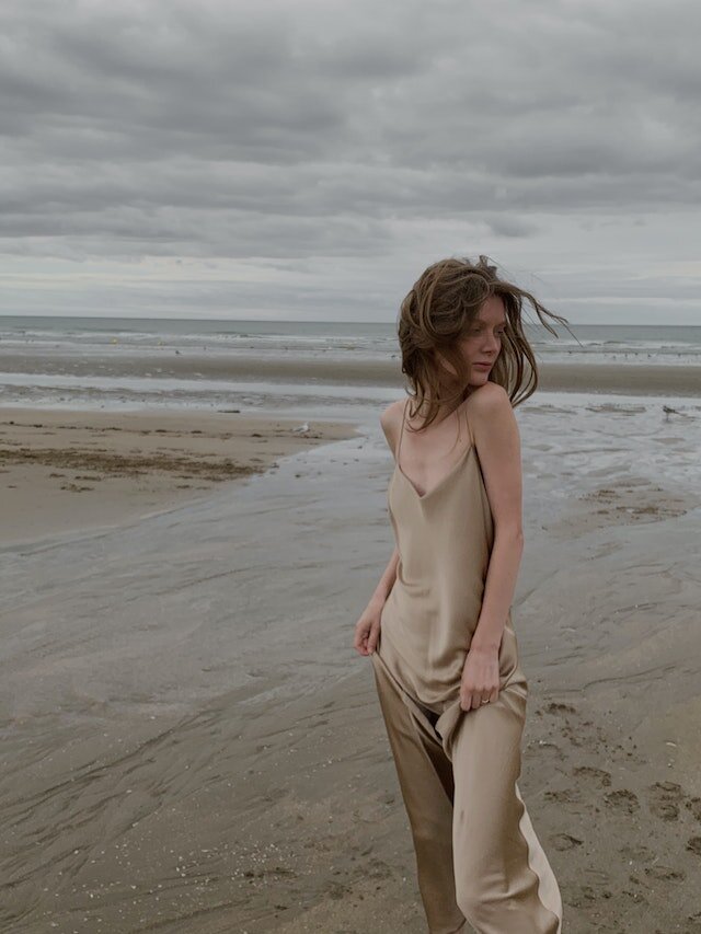 woman in the beach