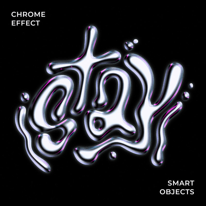 Liquid Chrome Text Logo