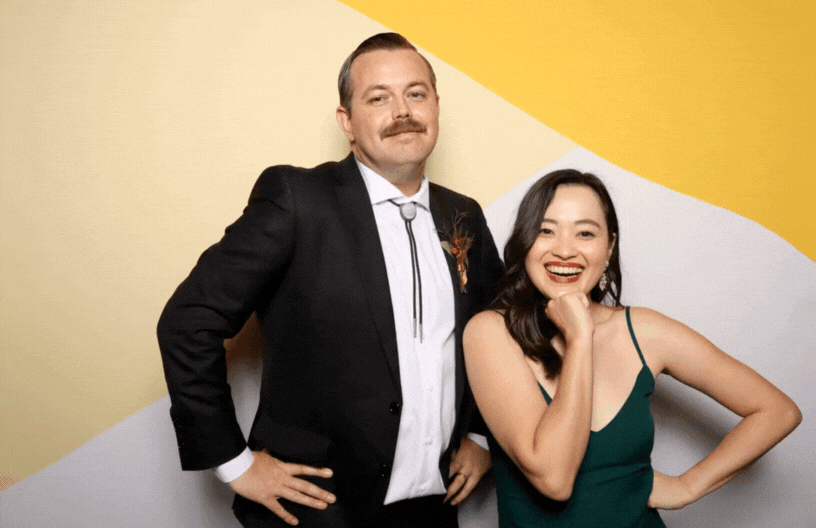 Lake Arrowhead Wedding Photo Booth Using GIF