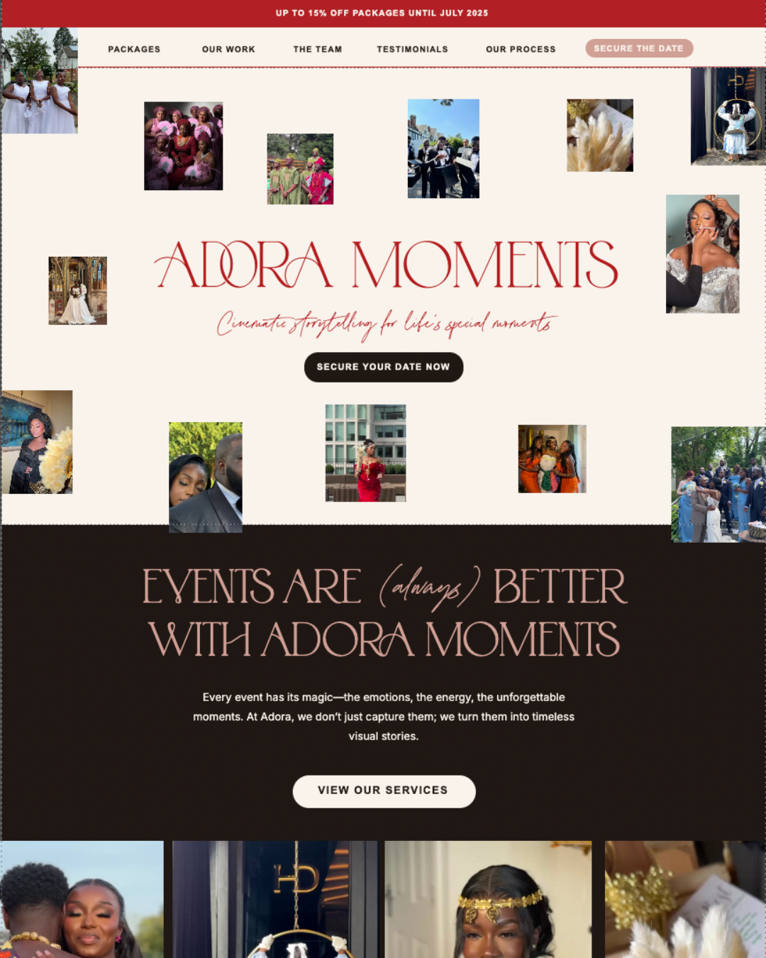 adora moments homepage