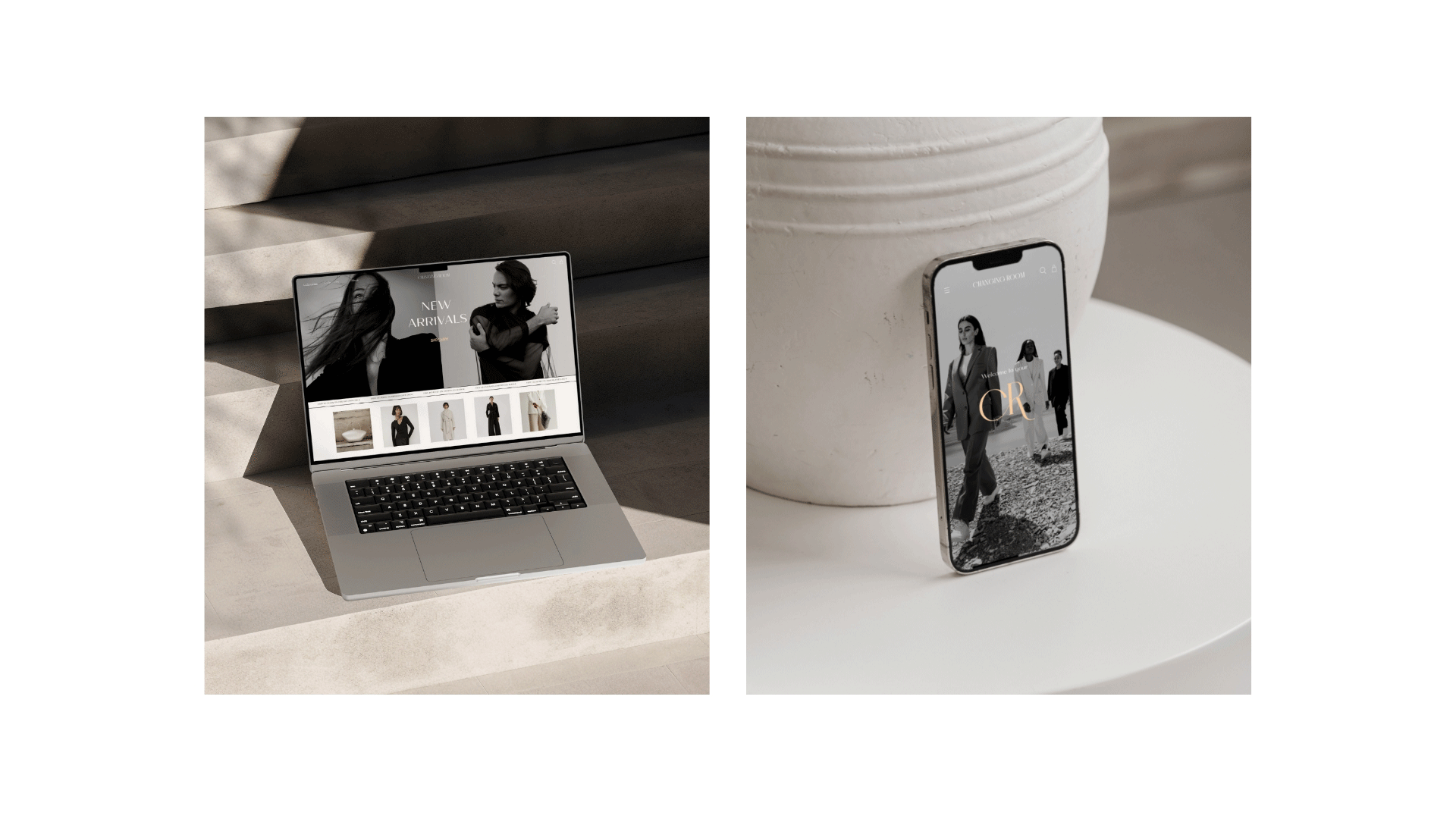 website for a fashion brand