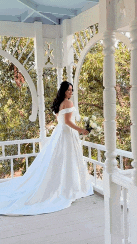 GIF video of bridal portraits and bride and groom photos