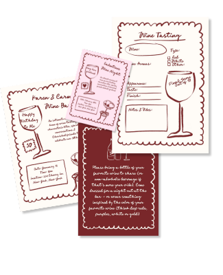 Galentines / Birthday / Bachelorette Wine Tasting BUNDLE - TEMPLATE