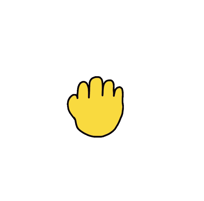 A GIF of a yellow hand sticking on the middle finger