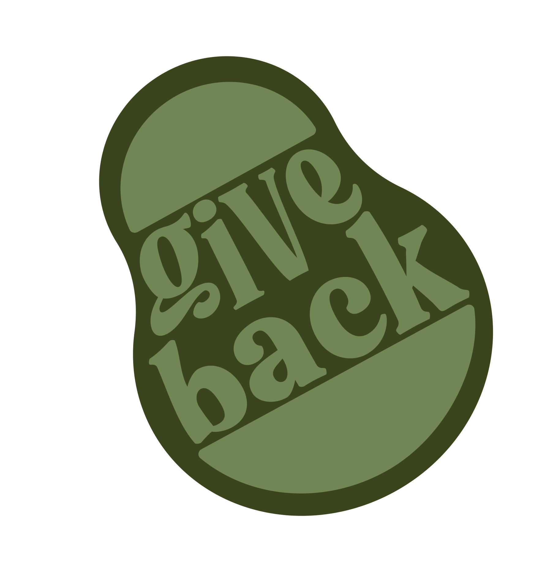 avocado that says give back