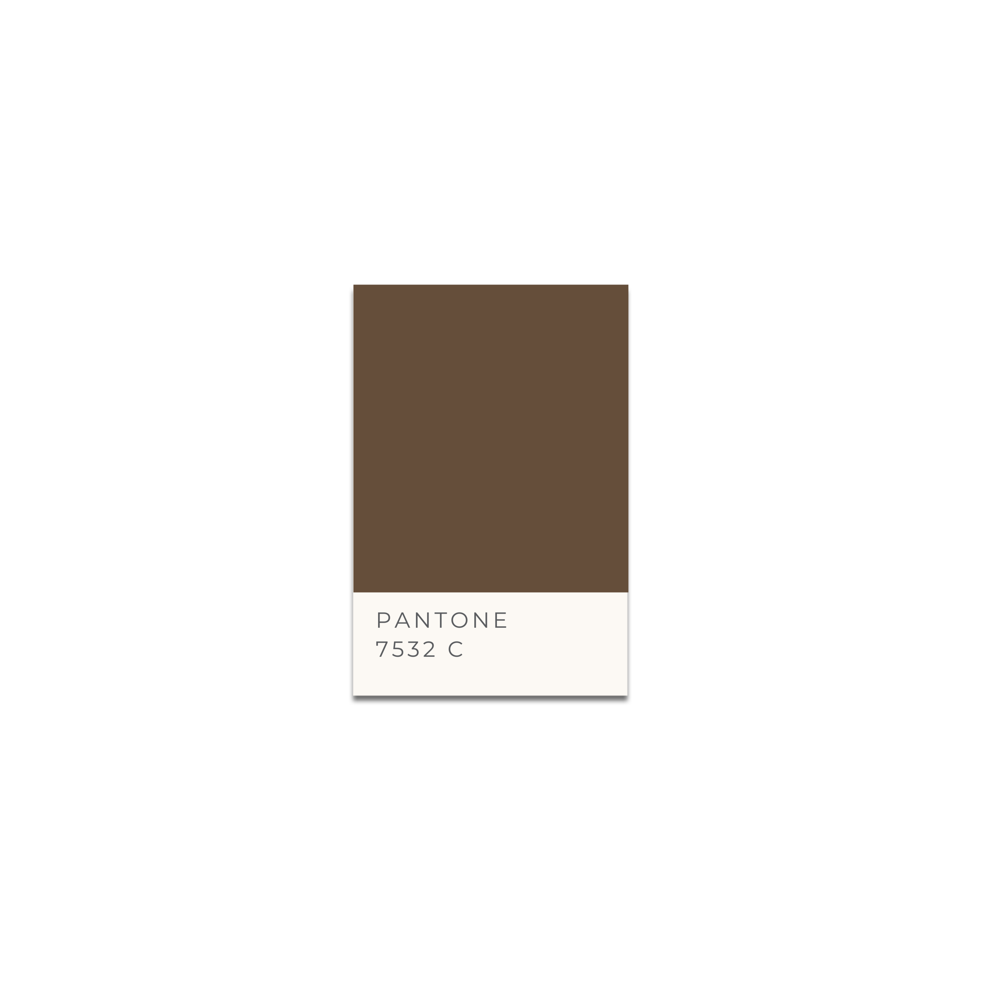 pantone card