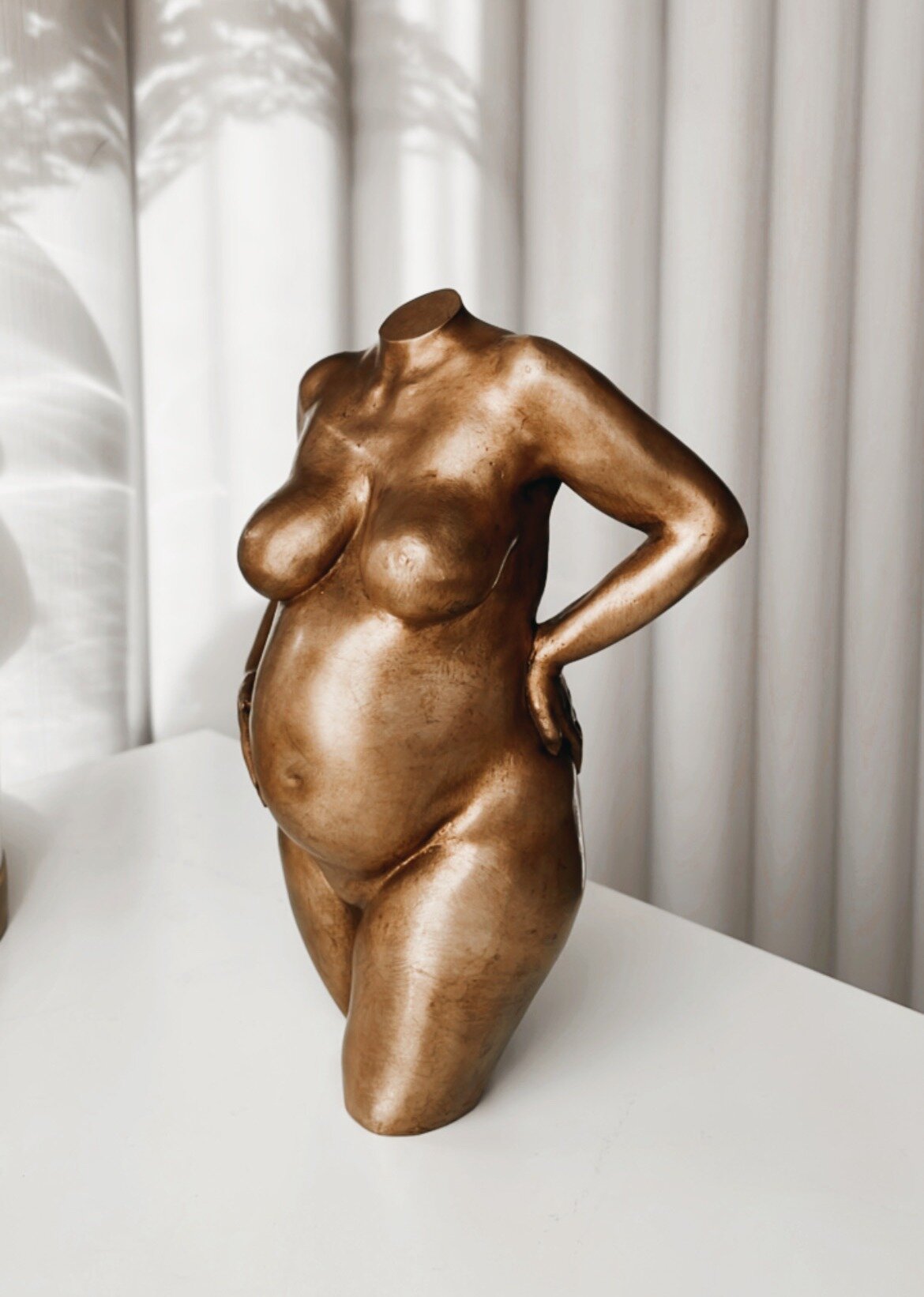 BellySisters Zwangerschapsbeeld Brons Gegoten