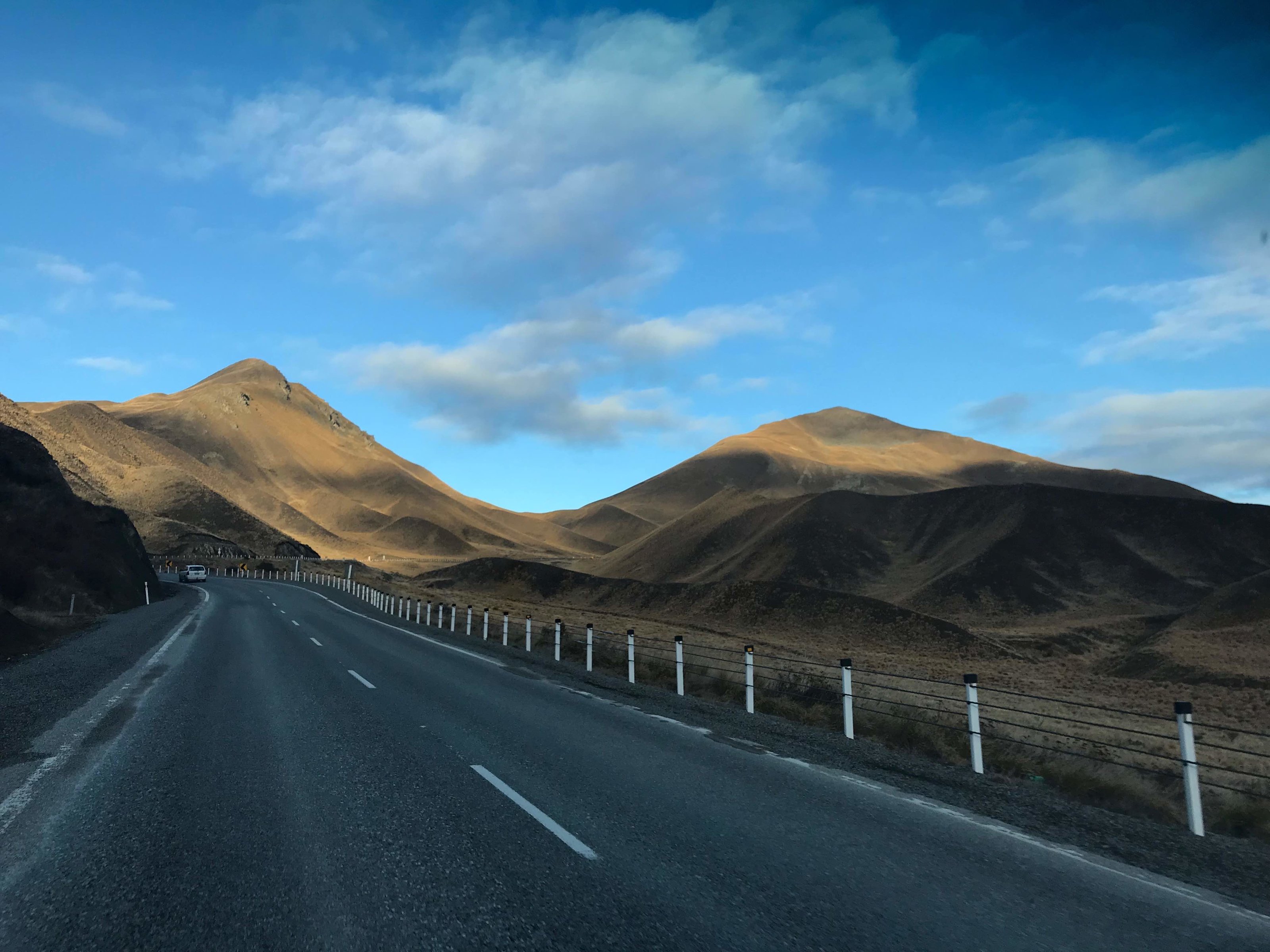 The golden hills of the Lindis Pass, South Island, New Zealand