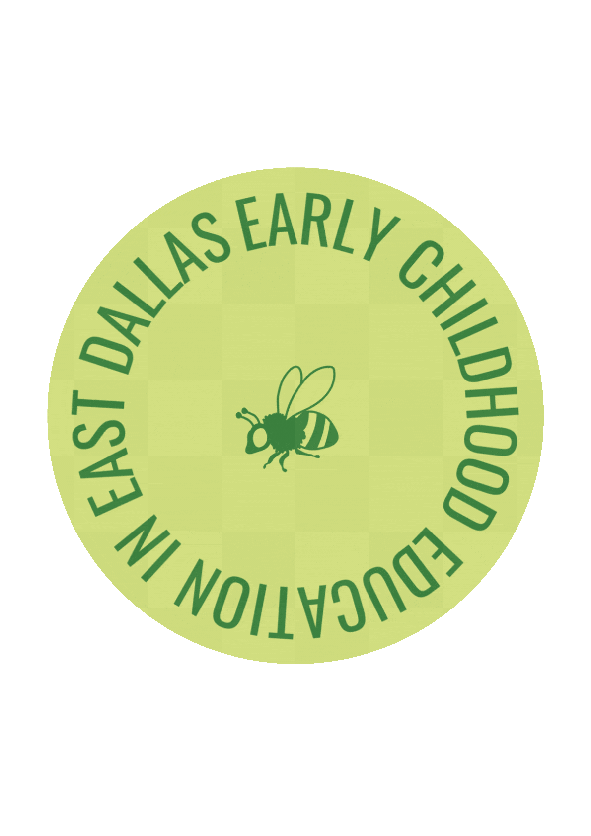 Bella Gardens green brand GIF for nature-based preschool, showcasing early childhood education in East Dallas, TX.