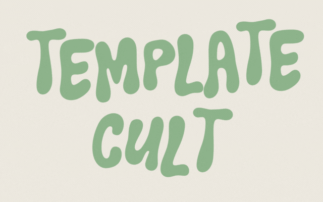 color changing gif for template cult logo