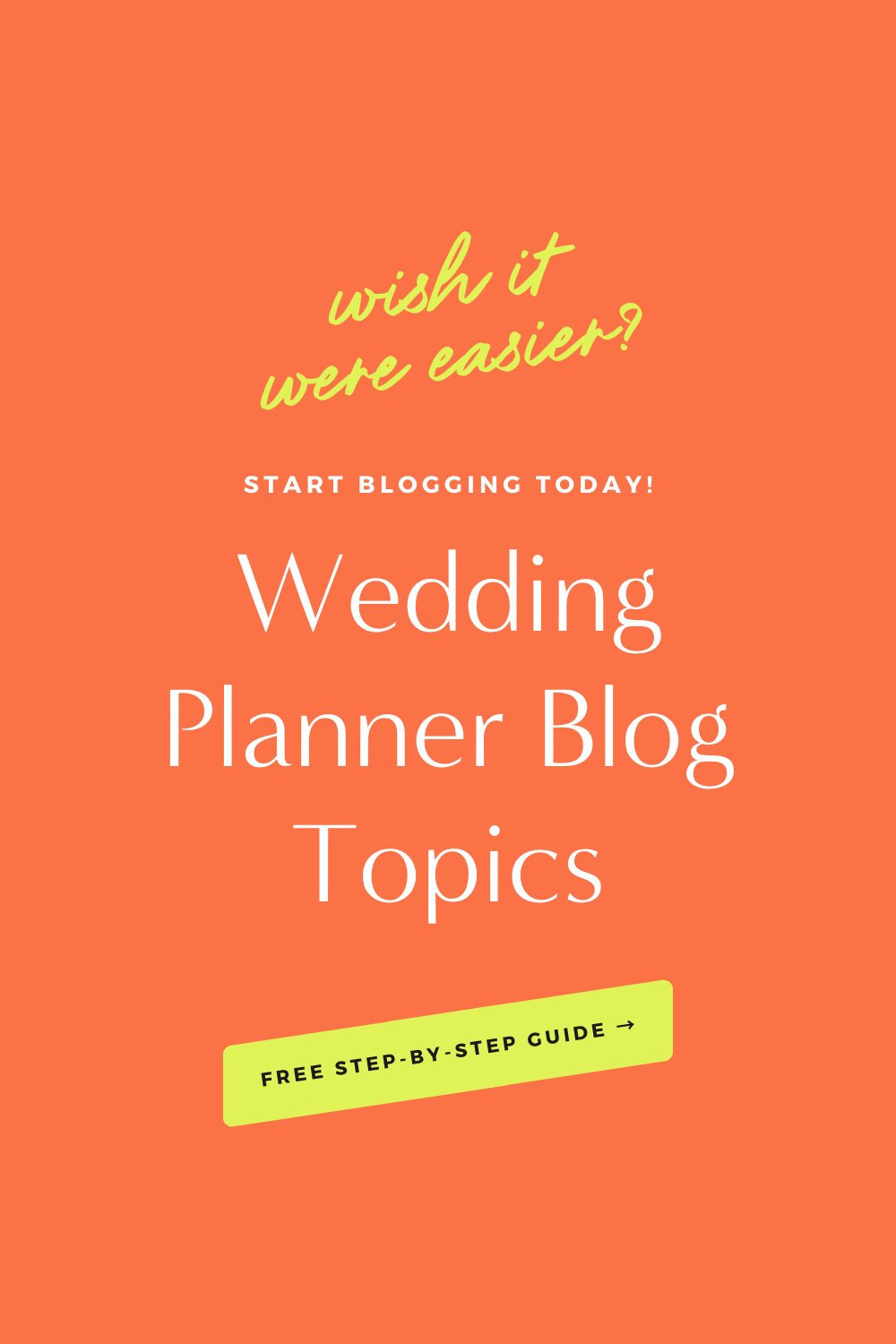 Free download alert for wedding planners! Boost your blog's ranking on Google and captivate your dream clients with our 10 tailored wedding planner blog ideas. Start writing impactful posts that not only provide value but also increase your visibility in search engines. Get your copy now and let your blogging journey begin!
