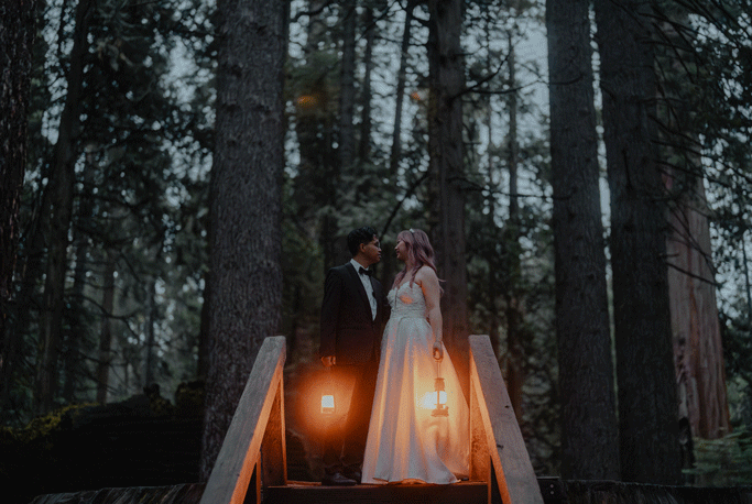 Enchanting elopement in Los Angeles National Forest