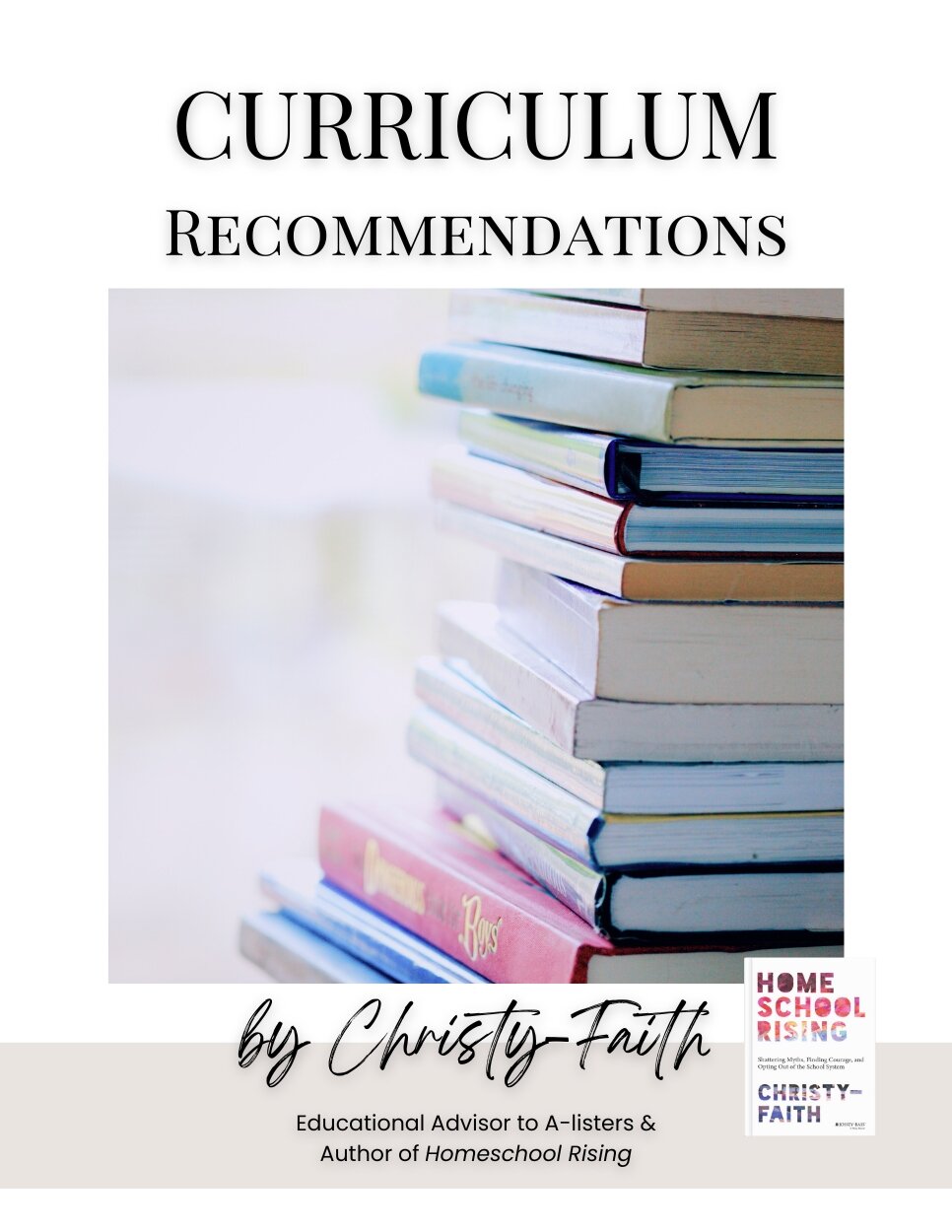 Free Curriculum Recommendations from Christy-Faith