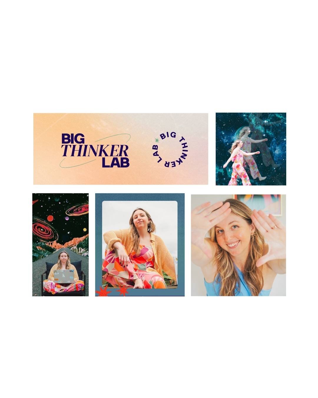 Brand Ed student DIY logo and branding made by Caroline Moss for Big Thinker Lab