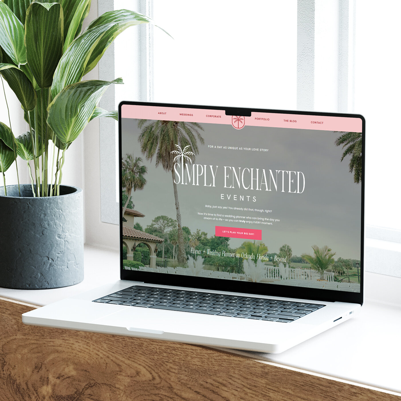 Showit website design for wedding planner