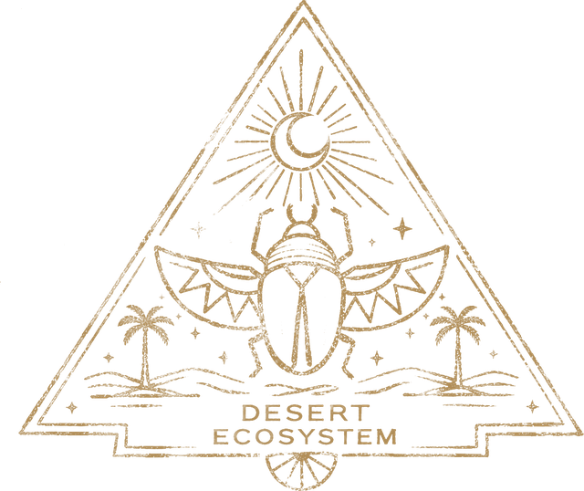 The Desert ecosystem stamp