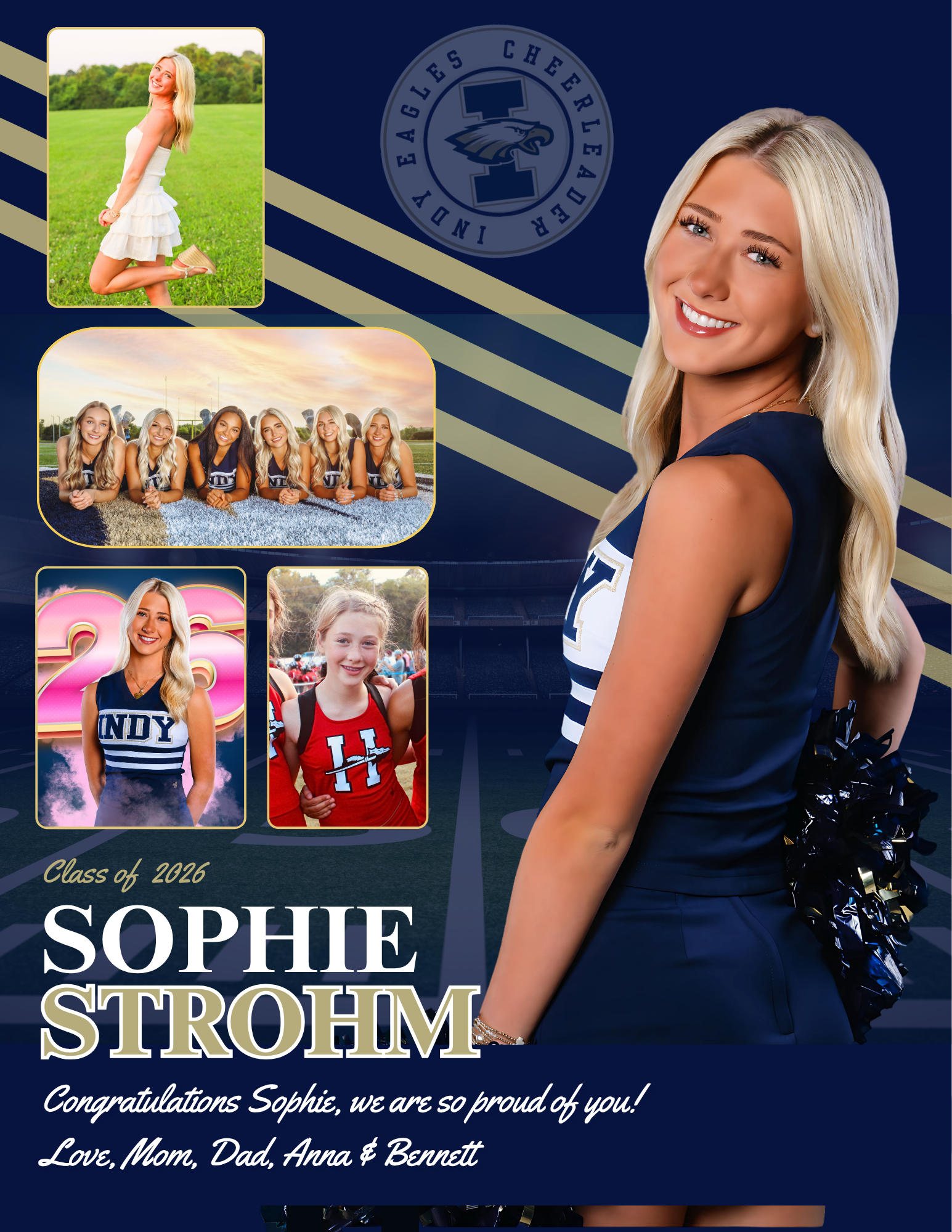 Sophie Strohm senior tribute page