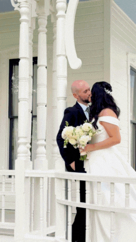 GIF video of bride and groom at their wedding