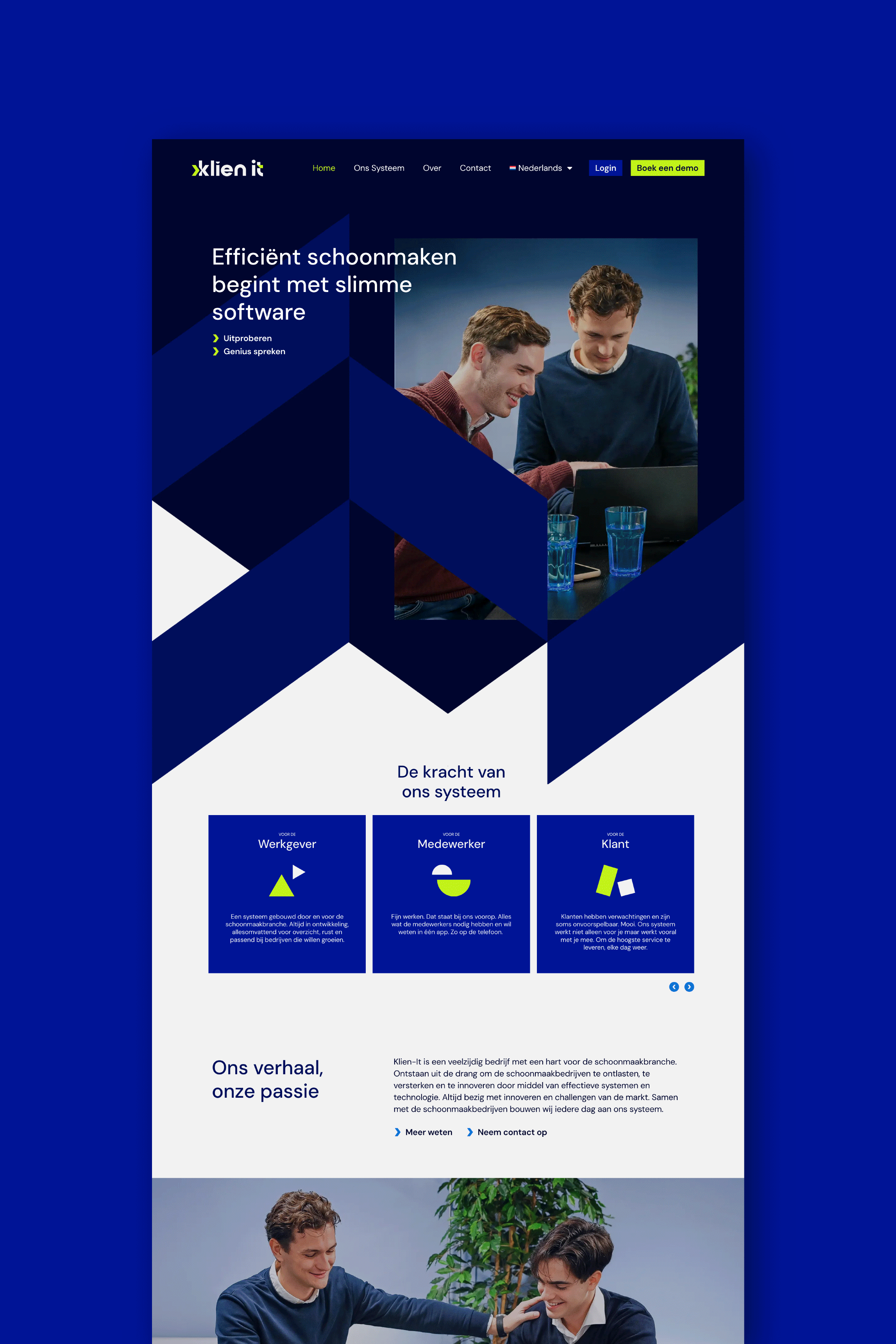 About website pagina ontwerp voor Gala Architecten