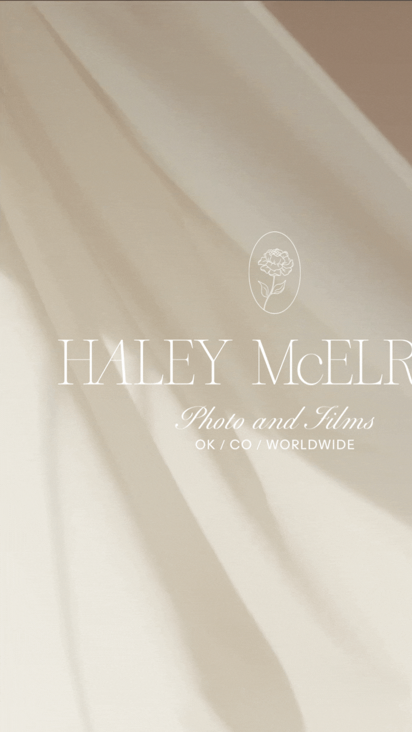 Logo for Haley McElroy of a video of moving cream curtains