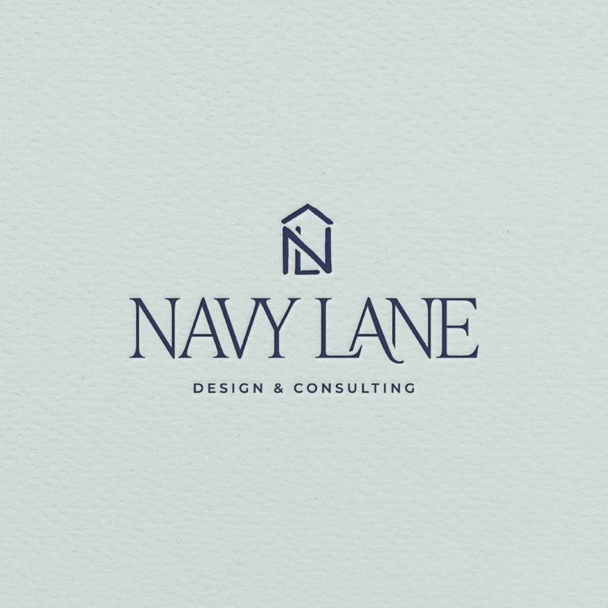 Sophisticated brand identity for Navy Lane Design, featuring refined typography, modern neutrals, and an elevated, timeless aesthetic