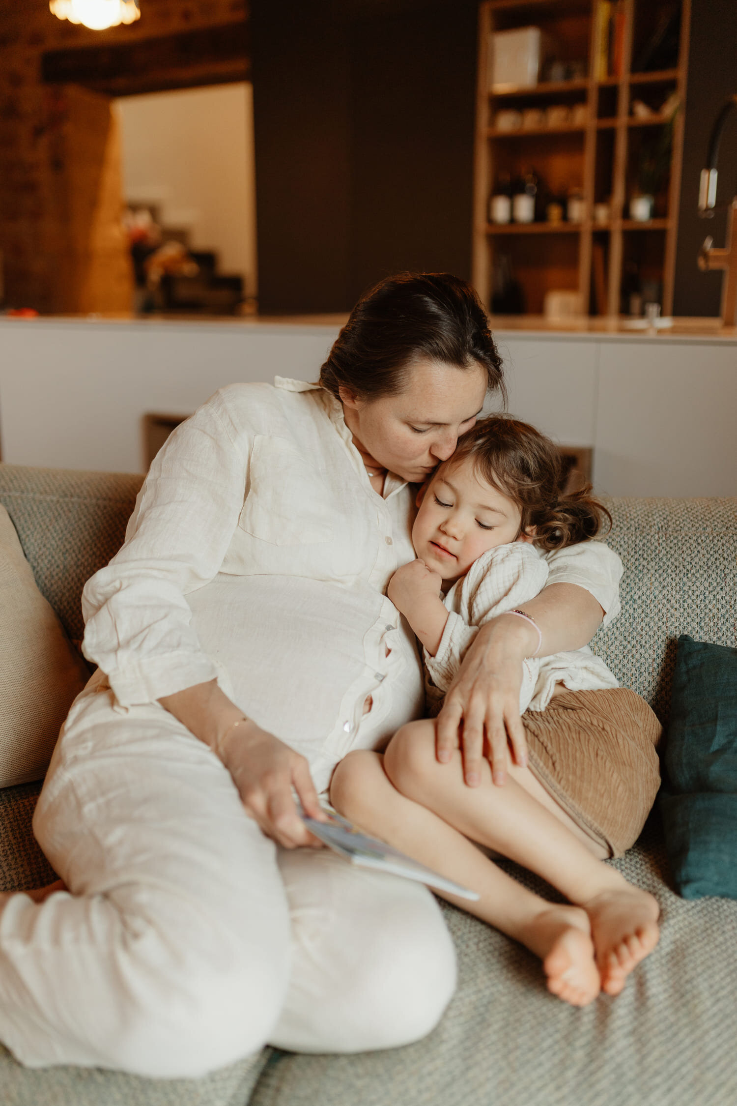shooting grossesse mère fille