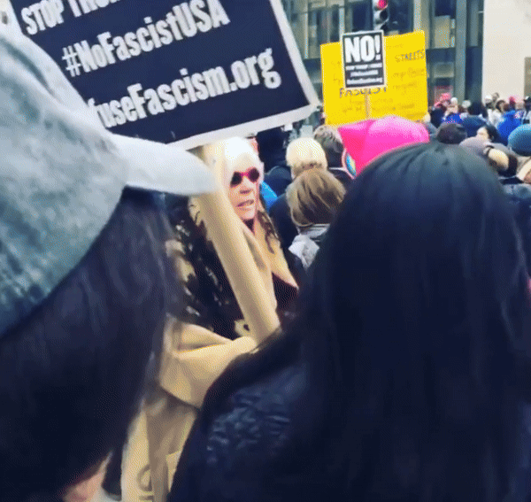 Short video of women's march