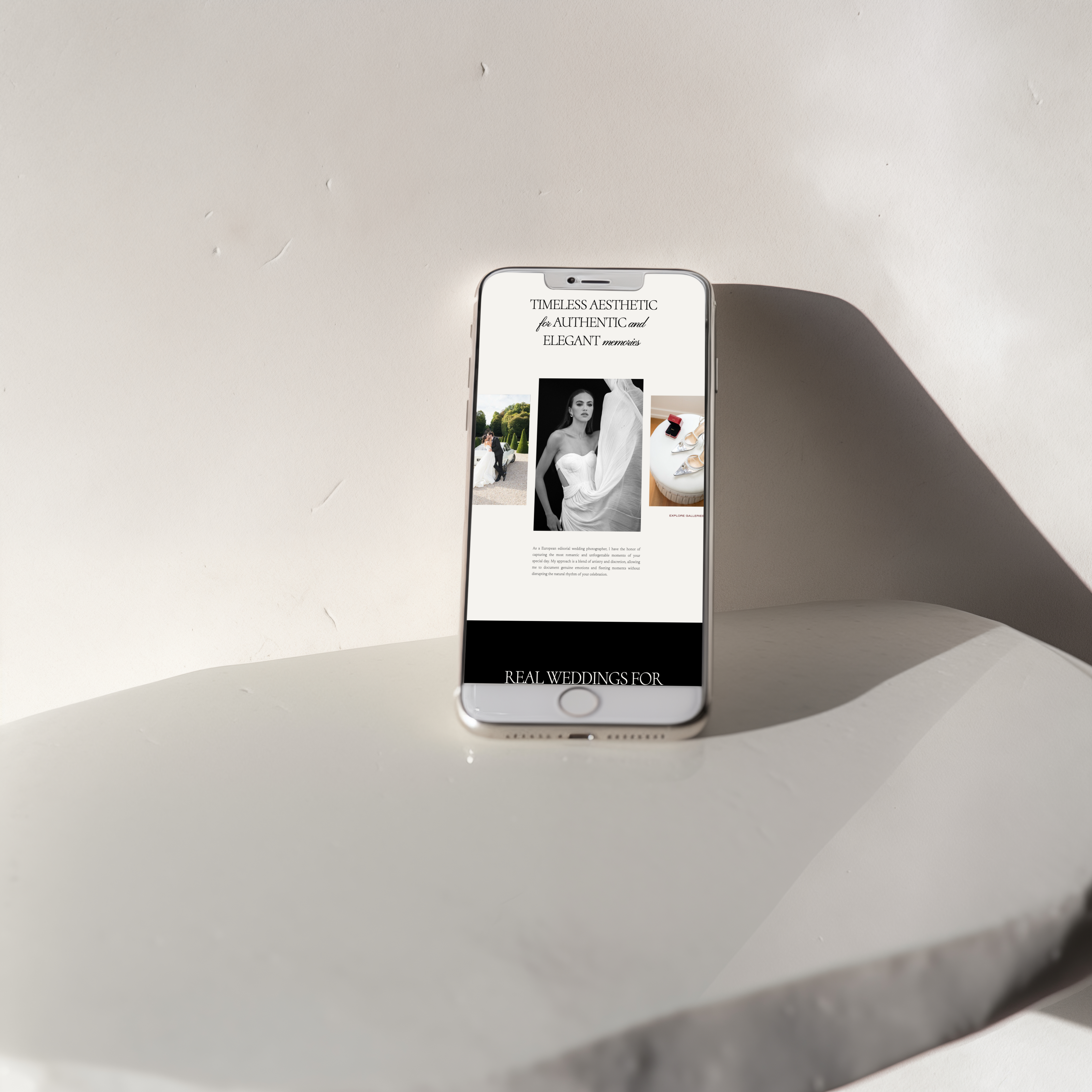 Editorial Showit website design for creative entrepreneurs by Revolutioniser Design Studio