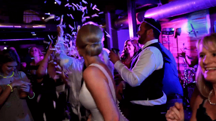 clip of bride dancing at wedding