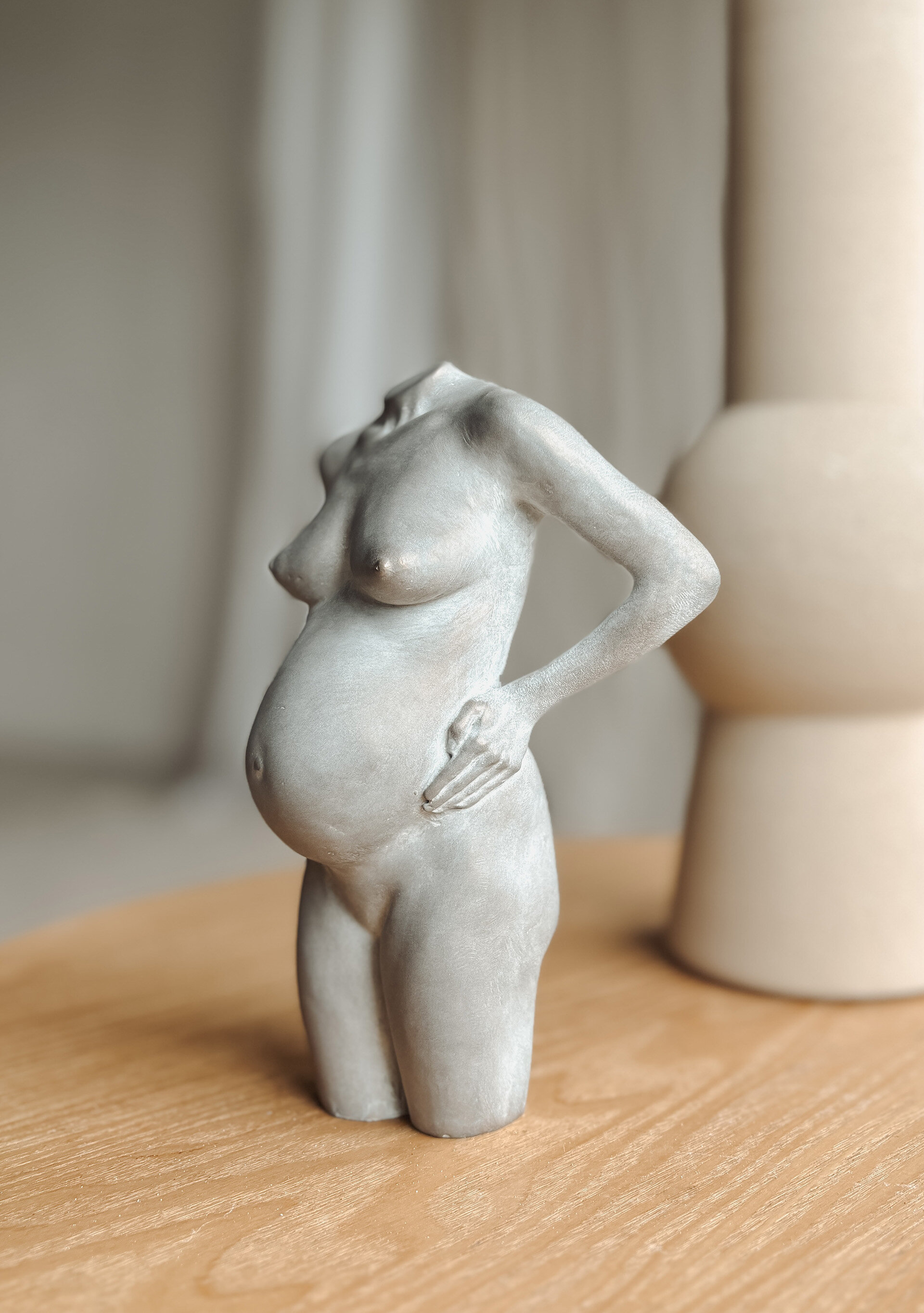 BellySisters Zwangerschapsbeeld Brons Gegoten