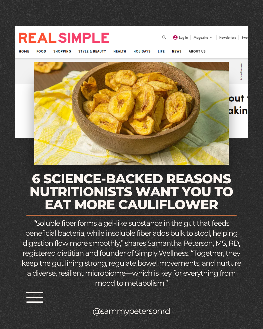 Cauliflower Nutrition