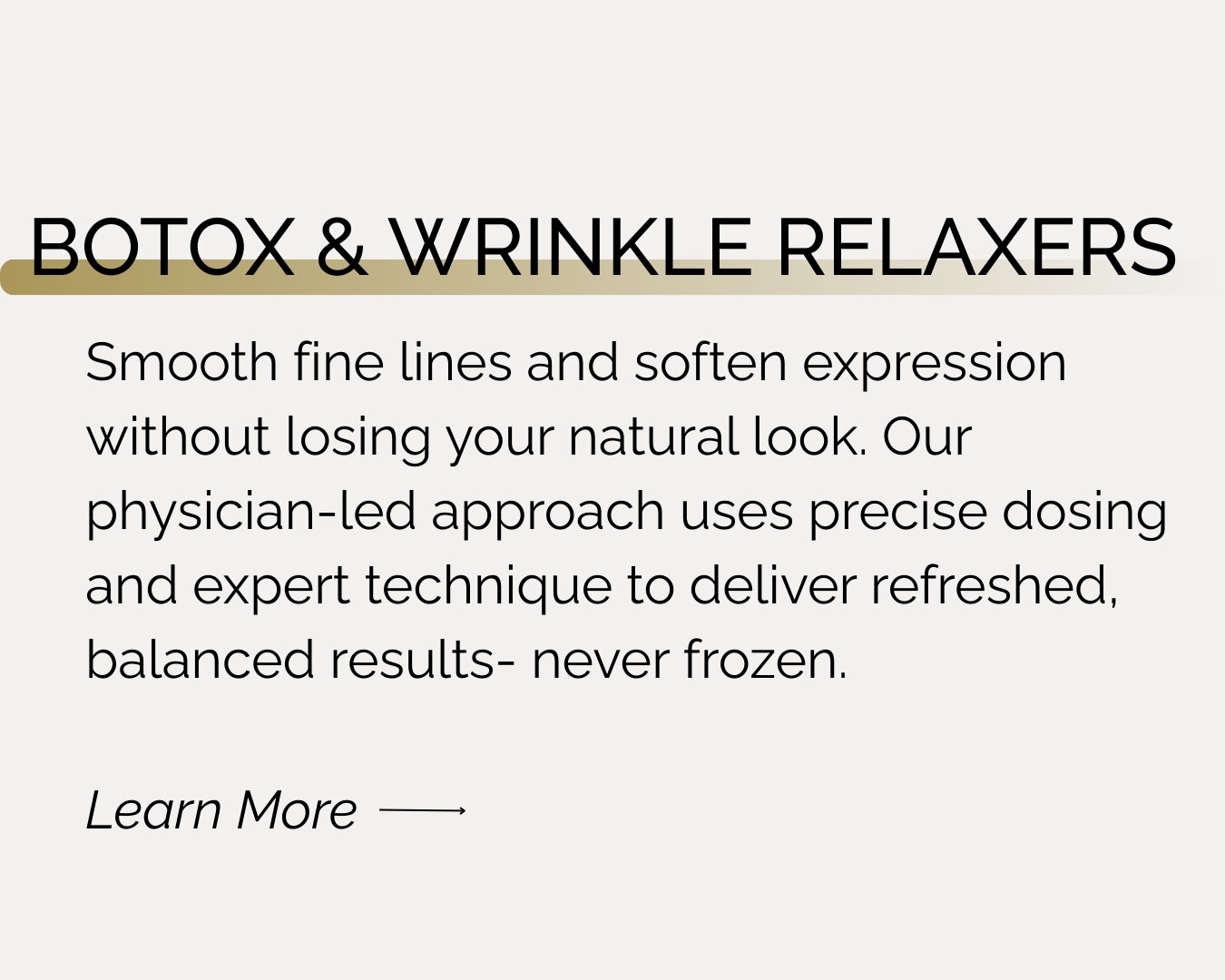 Botox treatment information