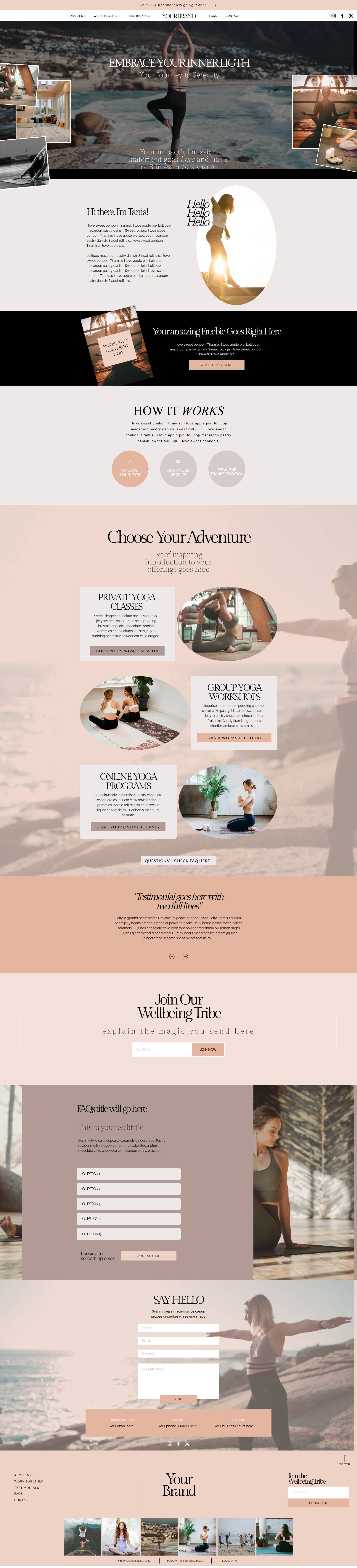 Showit Template Preview