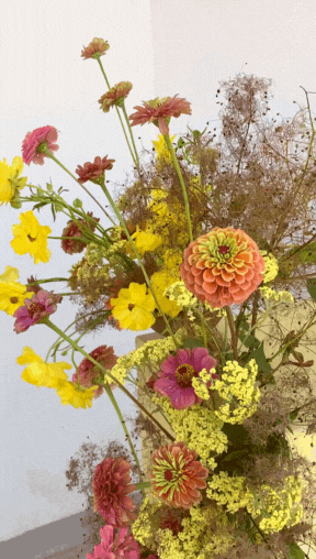 An Autumn Floral Piece closeup.