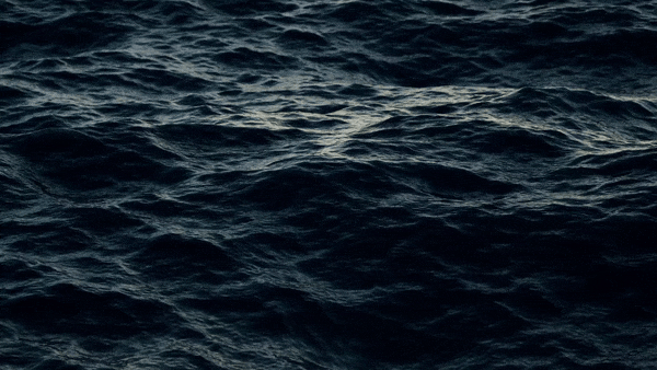 dark blue waves rolling