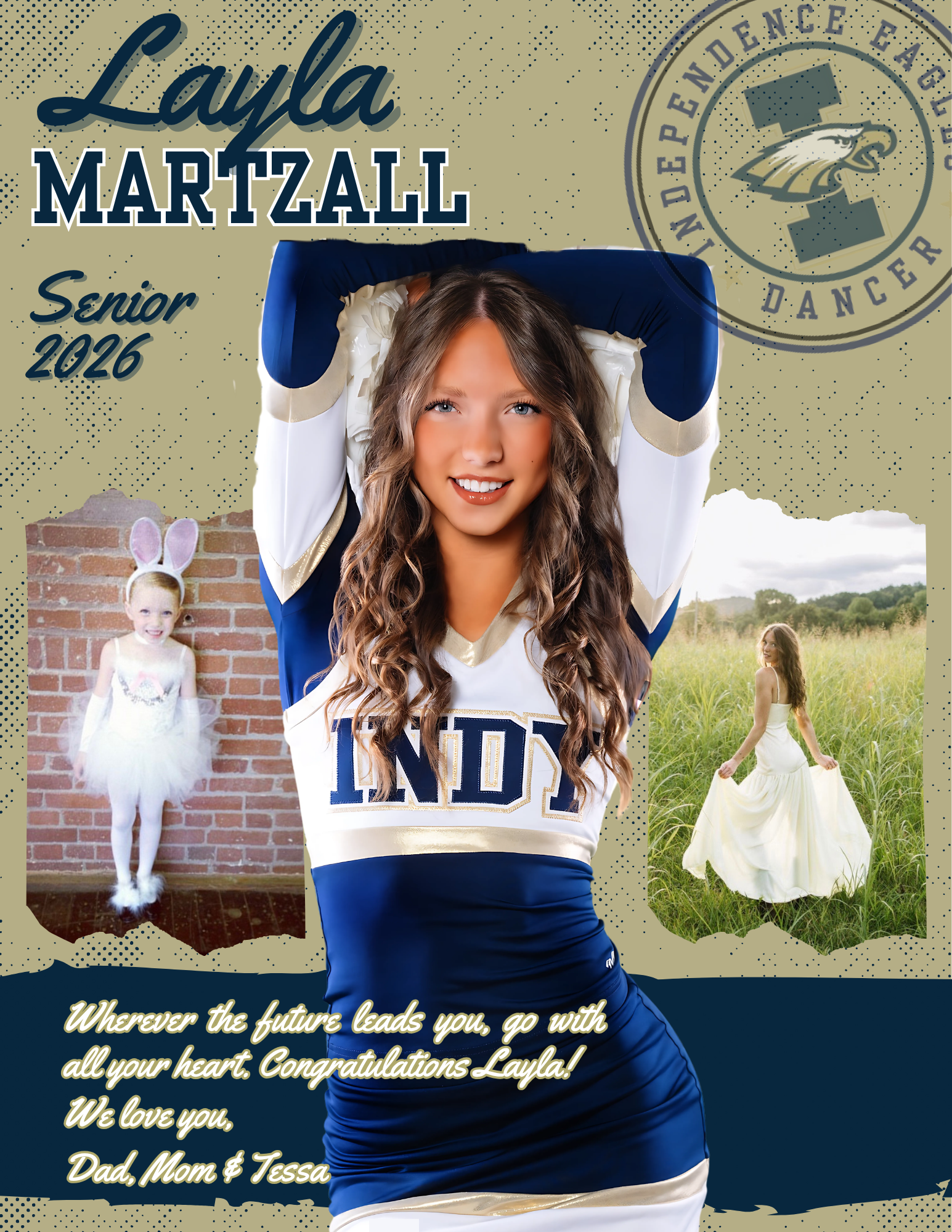 Layla Martzall senior tribute page
