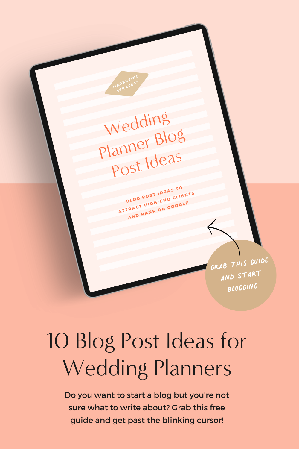 Skyrocket your wedding planning blog's Google ranking with our 10 free topic ideas. Specifically tailored for wedding planners, these topics are bound to engage your ideal clients. Download your guide to masterful content creation now, and let your blog become a beacon for all things wedding planning!