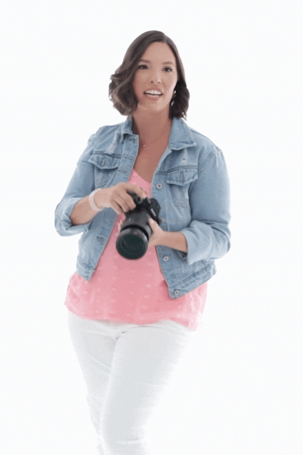 photographer capturing her client