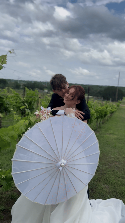 Authentic behind-the-scenes wedding moments, capturing laughter, love, and joy that make your wedding day unforgettable, documented through content creation by Dove and Grace Content Co.
