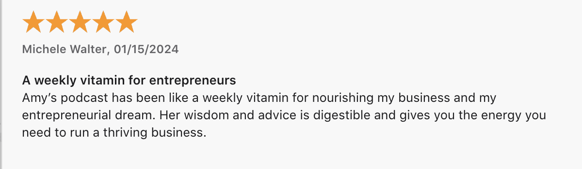weekly vitamin for entrepreneurs