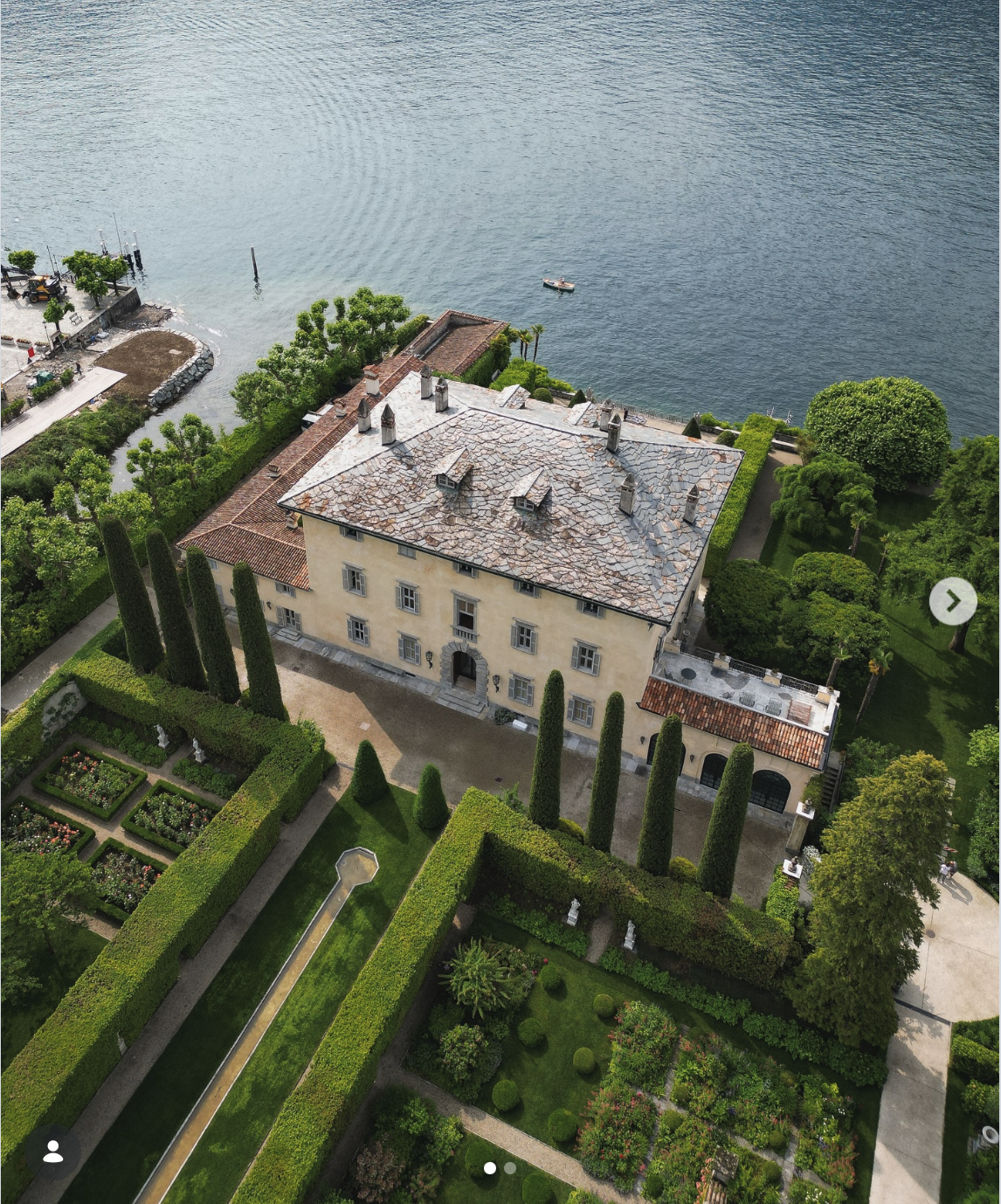 Instagram post Lake Como