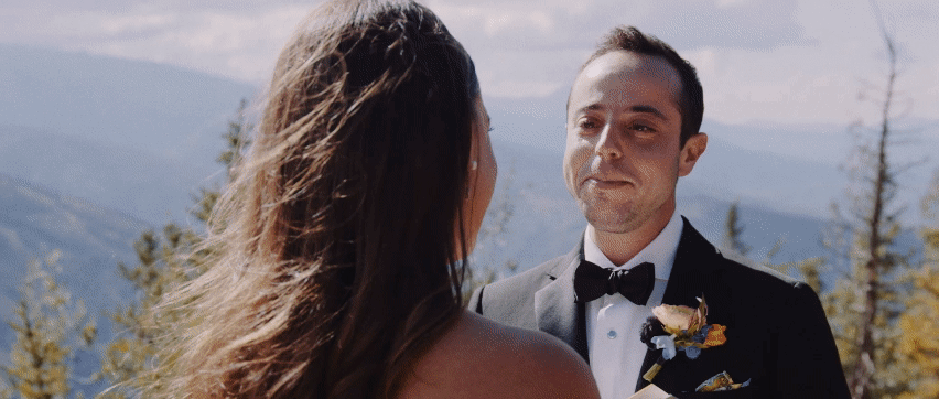 Colorado Wedding GIF with Couple