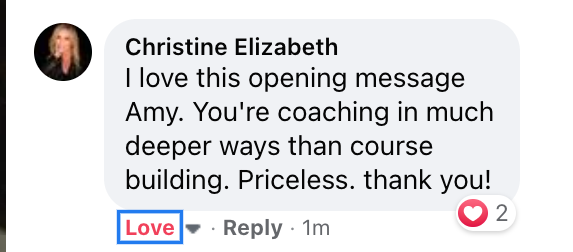 You're coaching in much deeper ways