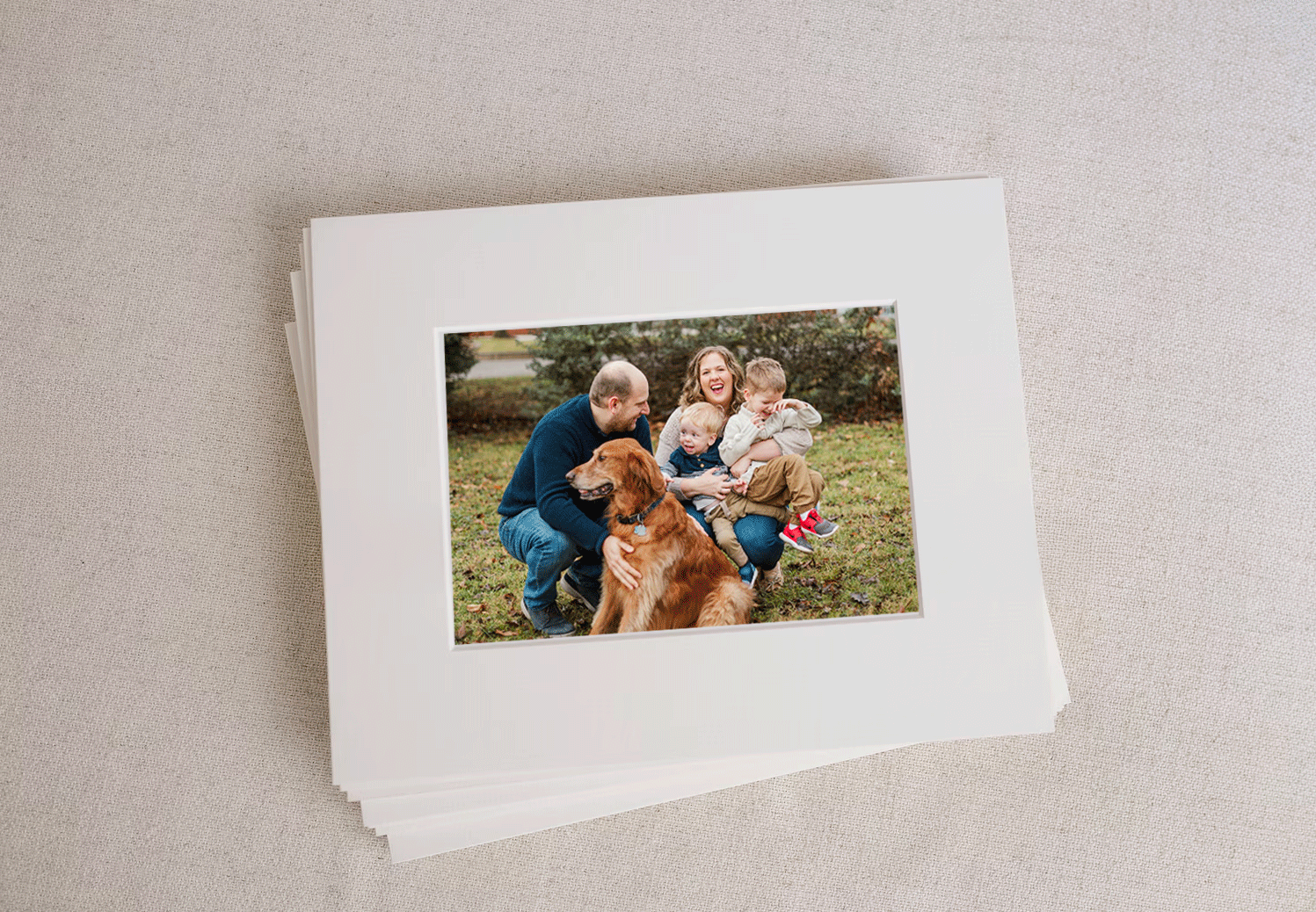 Photo of family and their dog by lancaster pa photographer