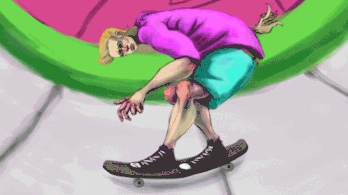 skaterboy illustration long