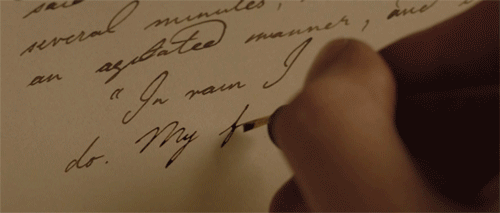 hand writing calligraphy