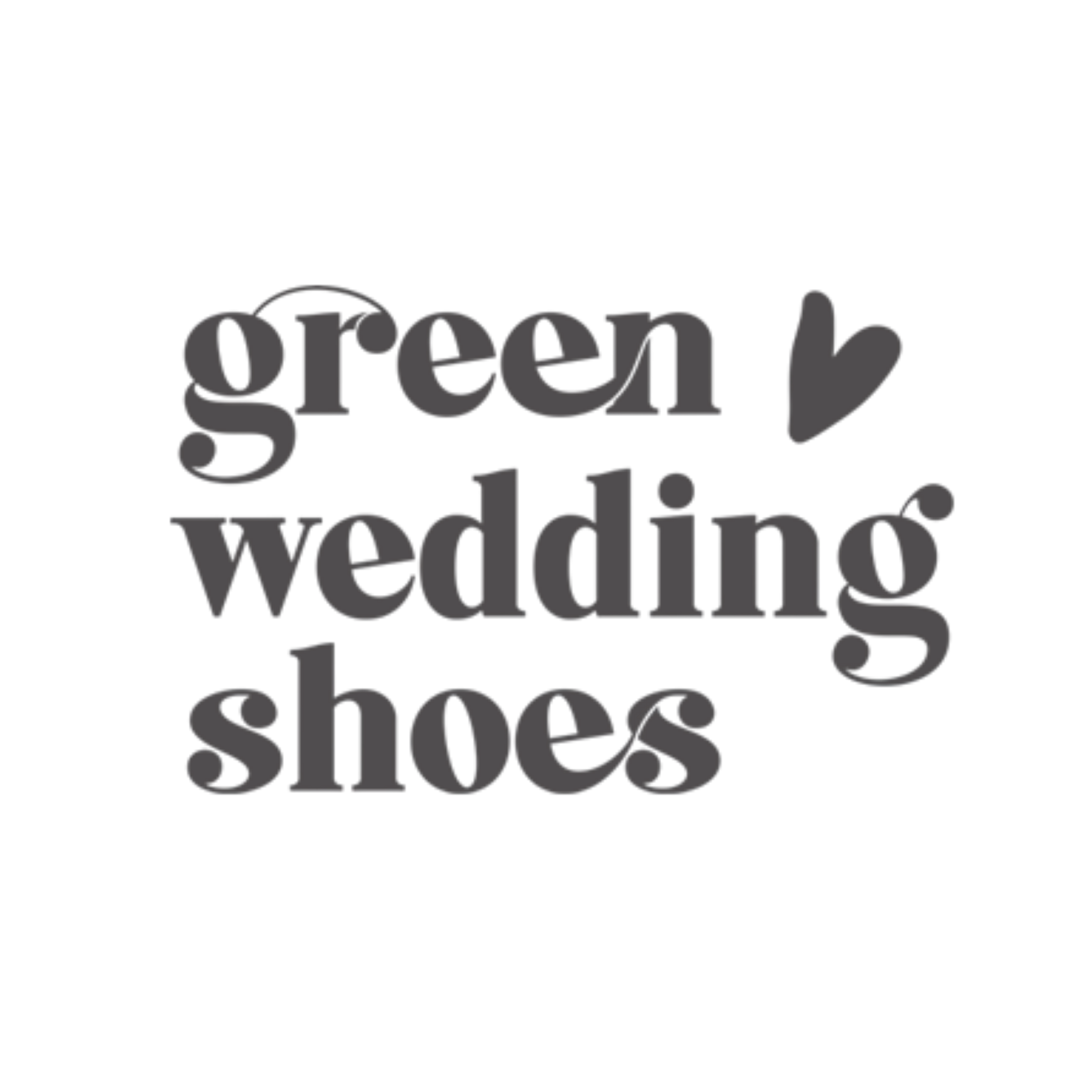 Green Wedding Shoes Logo