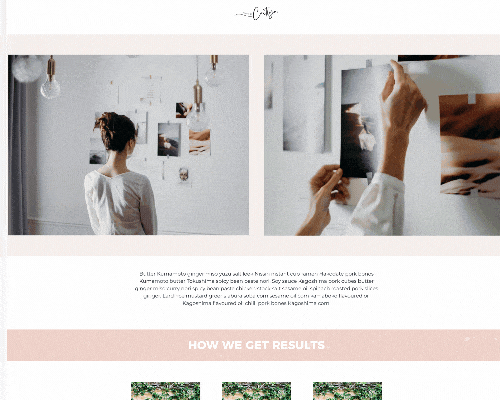 scrolling image of custom honeybook template from systems and strategy