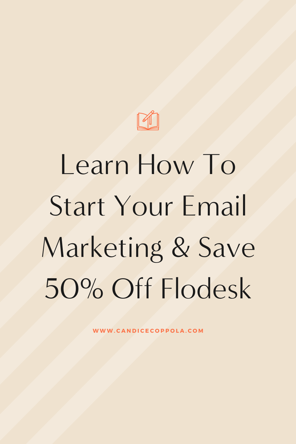 Use the Flodesk Promo Code CANDICE50 and receive 50% off the email marketing software for your first year. For only $19 a month, you can scale your business with a powerful (and pretty) email marketing tool that'll be sure to have your customers buying your products and services.