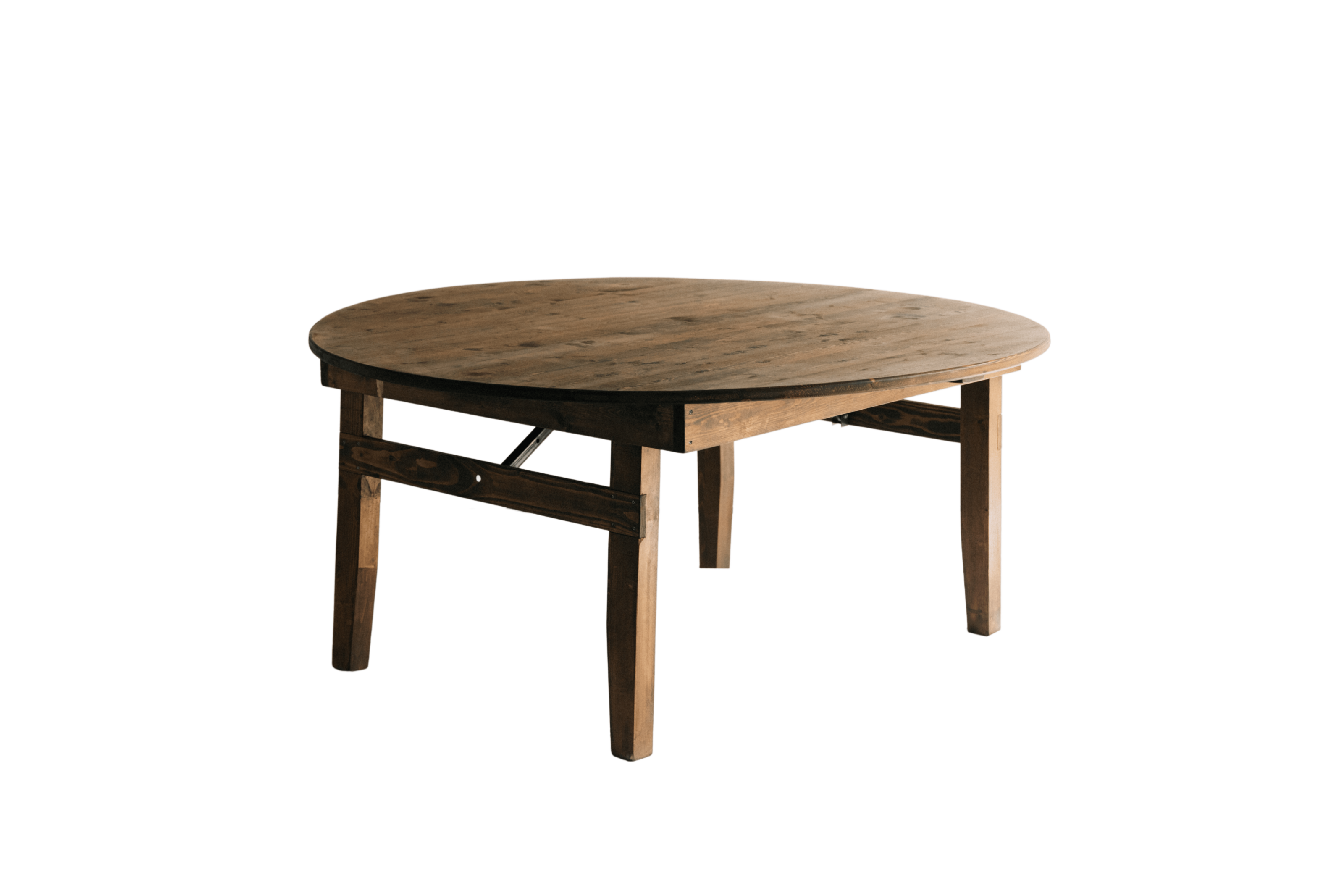 Round Wooden Farmhouse Table